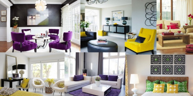 Яркий акцент в интерьере